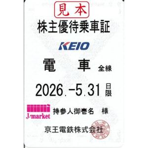 京王電鉄　株主優待乗車証定期券式(電車全線)2026年5月31日まで
