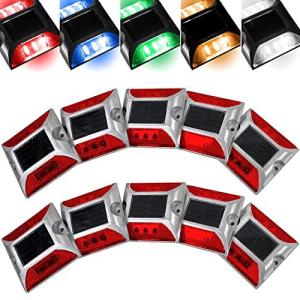 iimono117  道路鋲 ソーラー自動充電 LED ／ 道路 照明 ポール 道路鋲 センターライン 縁石 反