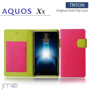 AQUOS Xx 404SH AQUOS 404sh カバー 手帳 JMEI レザーケース TRITON ホットピンク 404sh ケース 手帳型 スマホケース 手帳型 AQUOS 404sh 手帳 ケース 手帳｜jmei