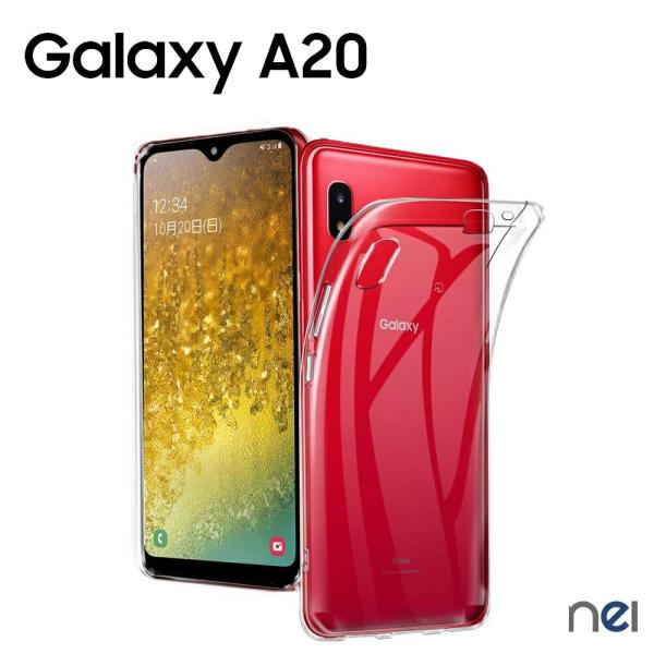 Galaxy A20 カバー SC-02M SCV46 TPU 透明 A21 SC-42A SCV4...