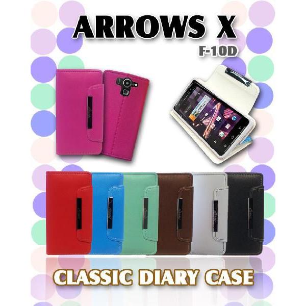 ARROWS X F-10D カバー アローズX ケース パステル手帳ケース classic スマホ...