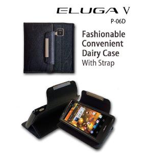 ELUGA V カバー docomo P-06D ケース レザー手帳ケース Dandy スマホカバー スマホケース