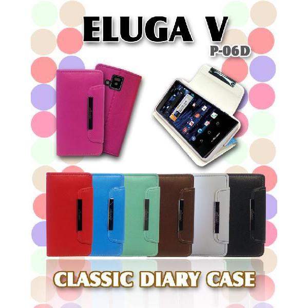 ELUGA V カバー P-06D パステル手帳ケース classic 9 P06D ケース/エルー...