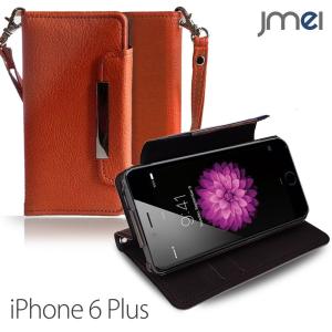 iPhone6s Plus iPhone6 Plus ケース JMEI 手帳型 レザーケースDandy オレンジ(無地) iphone 6s アイフォン6s プラス iphone6plus ケース iphone6sプラス カバー｜jmei