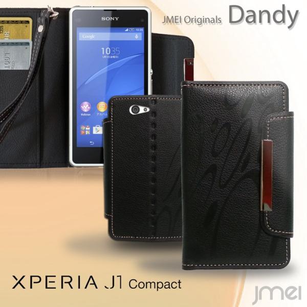 Xperia J1 Compact JMEI 手帳型 レザーケースDandy Xperia J1 c...