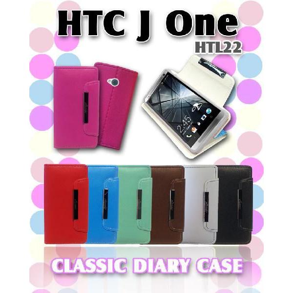 HTC J One ケース au HTL22 カバー パステル手帳ケース classic スマホ カ...