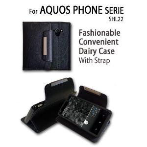 アクオスフォン カバー SHL22 AQUOS PHONE SERIE ケース  スマホ カバー スマホケース レザー手帳ケース Dandy