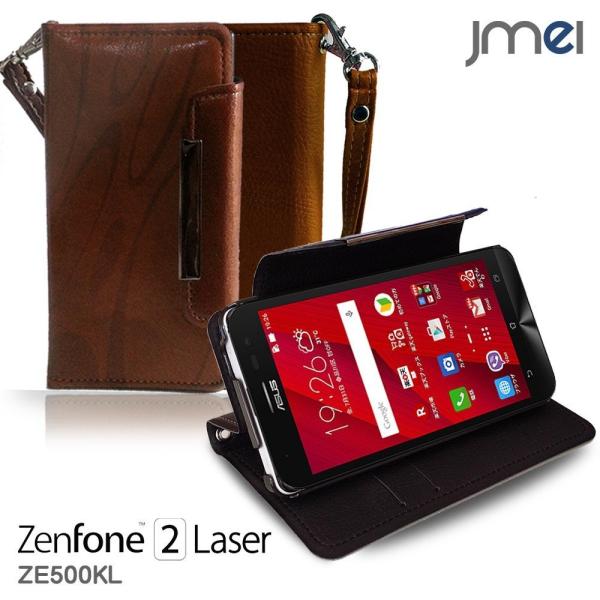 ASUS zenfone 2 laser ze500kl JMEI 手帳型 レザーケース Dandy...