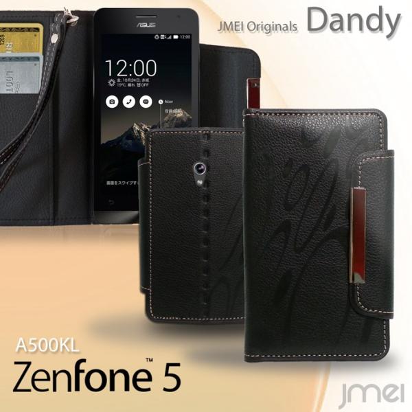 ZenFone5 A500KL ケース レザー手帳ケース Dandy ゼンフォン 5スマホケース 手...