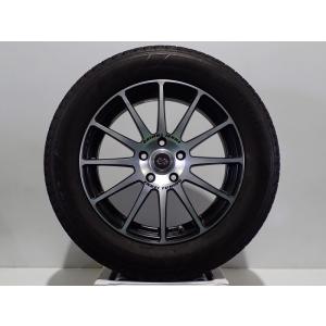 中古 スタッドレスタイヤ ホイール 4本セット 225/60R17 ハンコック ウインターアイセプトIZ2A 1770+45-5H114.3 エンケイ チューニングSC03  17インチ