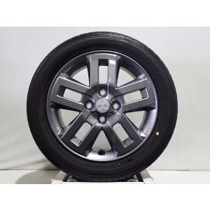 5/9〜15P10倍 中古 165/60R15 サマータイヤホイール4本セット ダンロップ エナセーブEC300+ 1545+46-4H100 三菱 B30系デリカミニ 15インチ 純正 新車外し｜jms-resalegarage