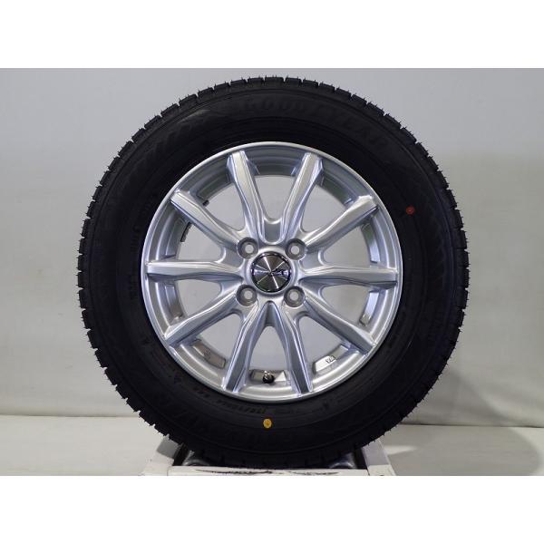 175/70R14 スタッドレスタイヤ ホイール 4本セット グッドイヤー アイスナビ8 1455+...