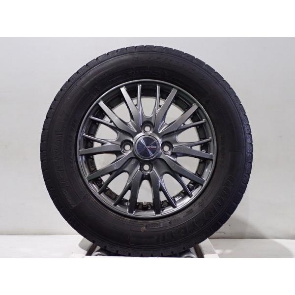 中古 145/80R13 スタッドレスタイヤホイール4本セット グッドイヤー アイスナビ7 1340...