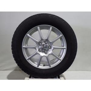 【5/5P15倍】中古 195/65R15 スタッドレスタイヤホイール4本セット グッドイヤー アイスナビ7 1560+45-5H100 マルカサービス スマート 15インチ 195/65-15｜jms-resalegarage