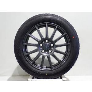 中古 205/55R17 スタッドレスタイヤ ホイール 4本セット グッドイヤー アイスナビ8 1770+39-5H114.3 ウェッズ ヴェルヴァ  17インチ 純正 ST 205/55-17｜jms-resalegarage