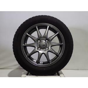 中古 155/65R14 スタッドレスタイヤ ホイール 4本セット ダンロップ ウインターマックスWM02 1445+45-4H100 イエローハット アベリアスポーツ 14インチ｜jms-resalegarage