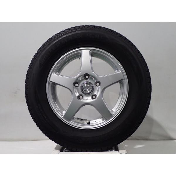 【中古】175/80R15 スタッドレスタイヤ ホイール 4本セット ダンロップ ウインターマックス...