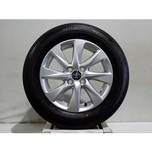 【中古】185/65R15 サマータイヤ アルミホイール 4本セット ブリヂストン エコピアEP150 1560+45-4H100 トヨタ 10系 アクア 純正 ST 新車外し