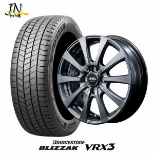 【26年製】ブリヂストン【スタッドレスタイヤ・ホイール 4本セット】155/65R14 75Q BLIZZAK VRX3 & MG10 14×4.5J PCD100/4H +45  軽自動車｜JNタイヤ館