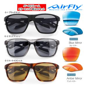 AirFly エアフライ AF-402 C-2 スポーツサングラス ライトグレーレンズ