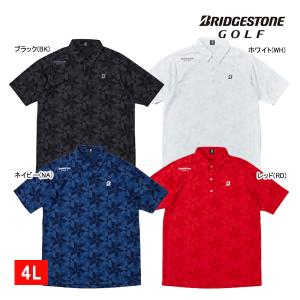 ★＊【2024 S/S】ブリヂストンゴルフ AGR08A メンズ 半袖シャツ/4Lサイズ BRIDGESTONE GOLF BS 【B−02】｜jngolf2010