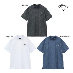 ◎□【2024 S/S】キャロウェイ メンズ C24134121 半袖モックネックシャツ Callaway｜jngolf2010