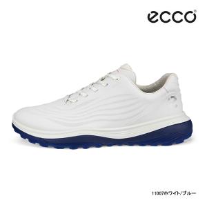 ♪★【24年SSモデル】エコー 132264-11007 メンズ ゴルフシューズ エルティーワン レース (ホワイト/ブルー) ecco LT1 LACE SHOES｜jngolf2010