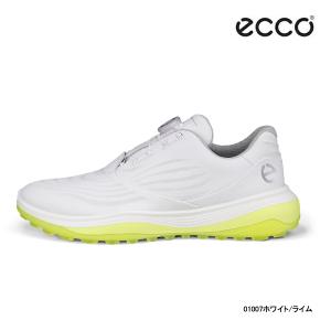 ♪★【24年SSモデル】エコー 132274-01007 メンズ ゴルフシューズ エルティーワン ボア (ホワイト/ライム) ecco LT1 BOA SHOES｜jngolf2010