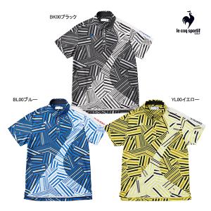 【2024 S/S】ルコック ゴルフ メンズ フレンチボーダー半袖シャツ QGMXJA12 le coq sportif GOLF｜jngolf2010