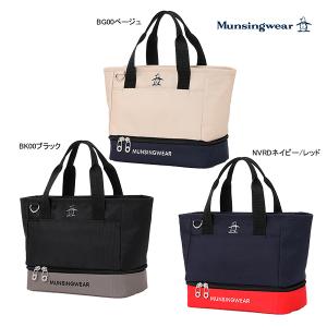 マンシングウェア ゴルフ 26年秋冬モデル 新作 メンズ バイカラーカートバッグ保冷2層式 MG6FTT41U Munsingwear カート ラウンド デサント DESCENTE