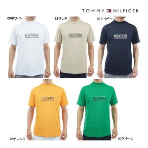 ♪□【2024 S/S】トミーヒルフィガー ゴルフ THMA404 メンズ フロントロゴ 半袖モックネックシャツ TOMMY HILFIGER GOLF｜jngolf2010