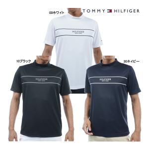 ♪□【2024 S/S】トミーヒルフィガー ゴルフ THMA420 メンズ パネルストライプ 半袖モックネックシャツ TOMMY HILFIGER GOLF