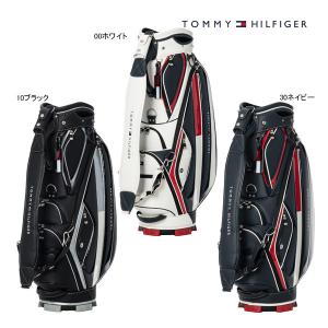 トミーヒルフィガー ゴルフ カート キャディバッグ 26年春夏モデル 新作 THMG6SC2 フェイス TOMMY HILFIGER GOLF FACE CB 保冷ポケット ホワイト ASR