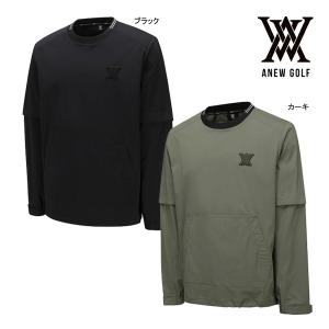 ♪【24年モデル】アニューゴルフ AGESMJK04 メンズスリーブデタッチャブルスウェットシャツ ANEW GOLF M SLEEVE DETACHABLE MTM｜jngolf2010