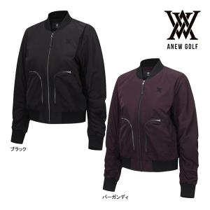 アニュー ゴルフ レディースウェア MA-1 ジャケット AGFFWJK03 ウィメンズ FA シグネチャー ANEW GOLF 長袖 ウエア AW アウター 上着 羽織 スポーティー 25WT