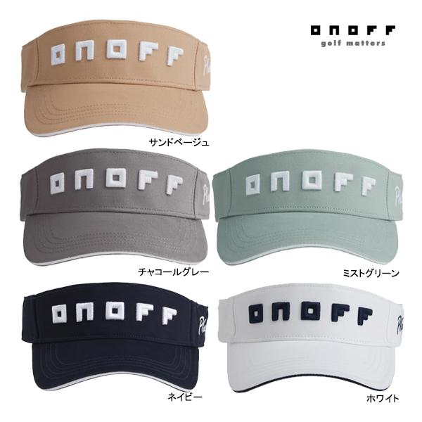 オノフ ゴルフ サンバイザー YOK0325 ONOFF GOLF Sun Visor 帽子 ヘッド...