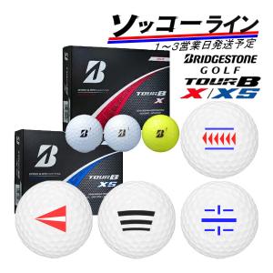 【ソッコーライン】【24年モデル】ブリヂストンゴルフ ボール TOUR B シリーズ 1ダース(12球) ツアービー X (エックス) / XS (エックスエス) ラインボール｜jngolf2010