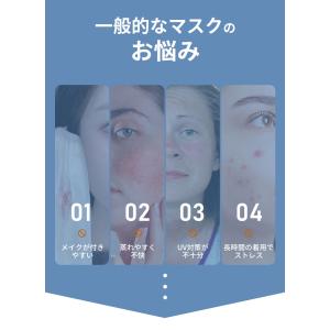 接触冷感 UVカットフェイスマスク 立体マスク...の詳細画像2