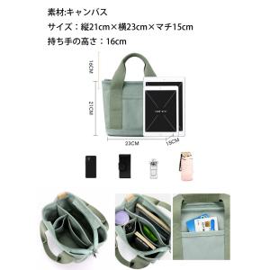 ハンドバッグ ミニトートバッグ キャンバス ズ...の詳細画像1