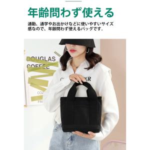 ハンドバッグ ミニトートバッグ キャンバス ズ...の詳細画像4