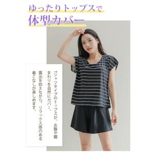 水着 レディース 体型カバー タンキニ 2点セ...の詳細画像1