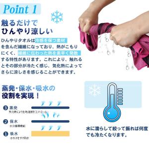 特価セール 4枚セット 冷感タオル 熱中症対策...の詳細画像2