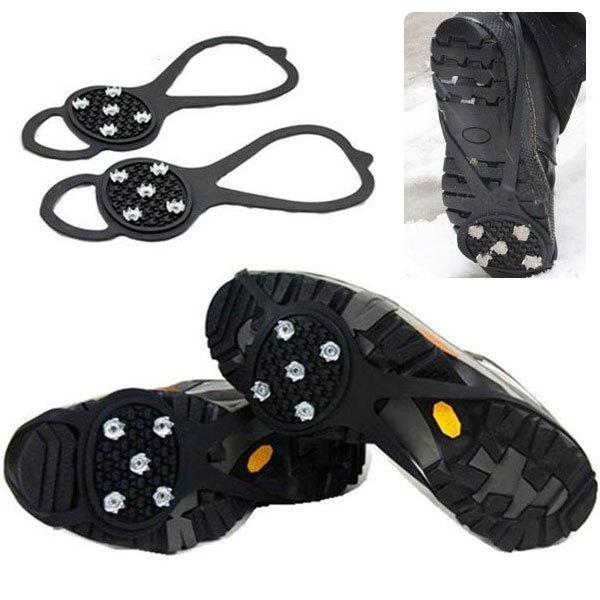 特価セール 靴底取り付け型スパイク アイゼン 滑り止め 転倒防止 子供用（ジュニア用）から大人用まで...