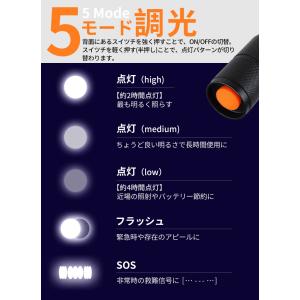 懐中電灯 LEDライト 電池式 ハンディライト...の詳細画像2