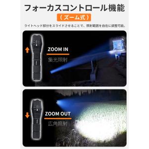 懐中電灯 LEDライト 電池式 ハンディライト...の詳細画像5