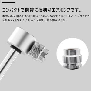 自転車 空気入れ 携帯ポンプ 最大120PSI...の詳細画像2