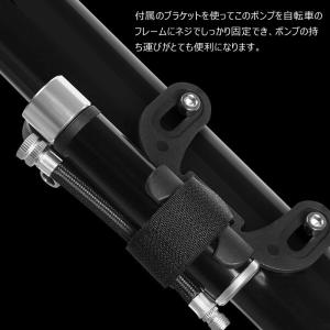 自転車 空気入れ 携帯ポンプ 最大120PSI...の詳細画像5