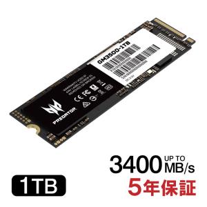 Acer Predator GM3500 PCIe NVMe M.2 2280 SSD 1TB R:3400MB/s W:3000MB/s PCIe Gen3x4 3D Nand TLC 国内5年保証・翌日配達 送料無料｜jnh