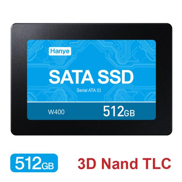 Hanye製 SSD 512GB 内蔵 2.5インチ 7mm SATAIII 6Gb/s R:520...