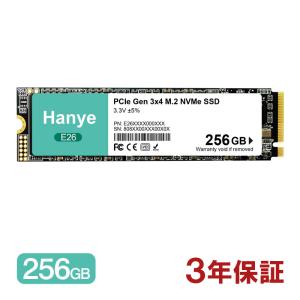 Hanye 内蔵型 SSD 256GB PCIe Gen3x4 M.2 NVMe 2280 2400MB/s 3D NAND E26 エコーパッケージ 3年保証 翌日配達 送料無料｜嘉年華